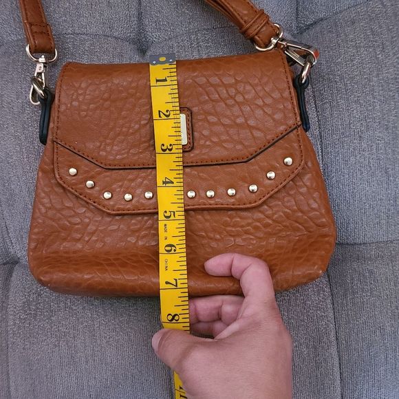 V Couture by Kooba brown studded crossbody with adjustable strap - Picture 11 of 16